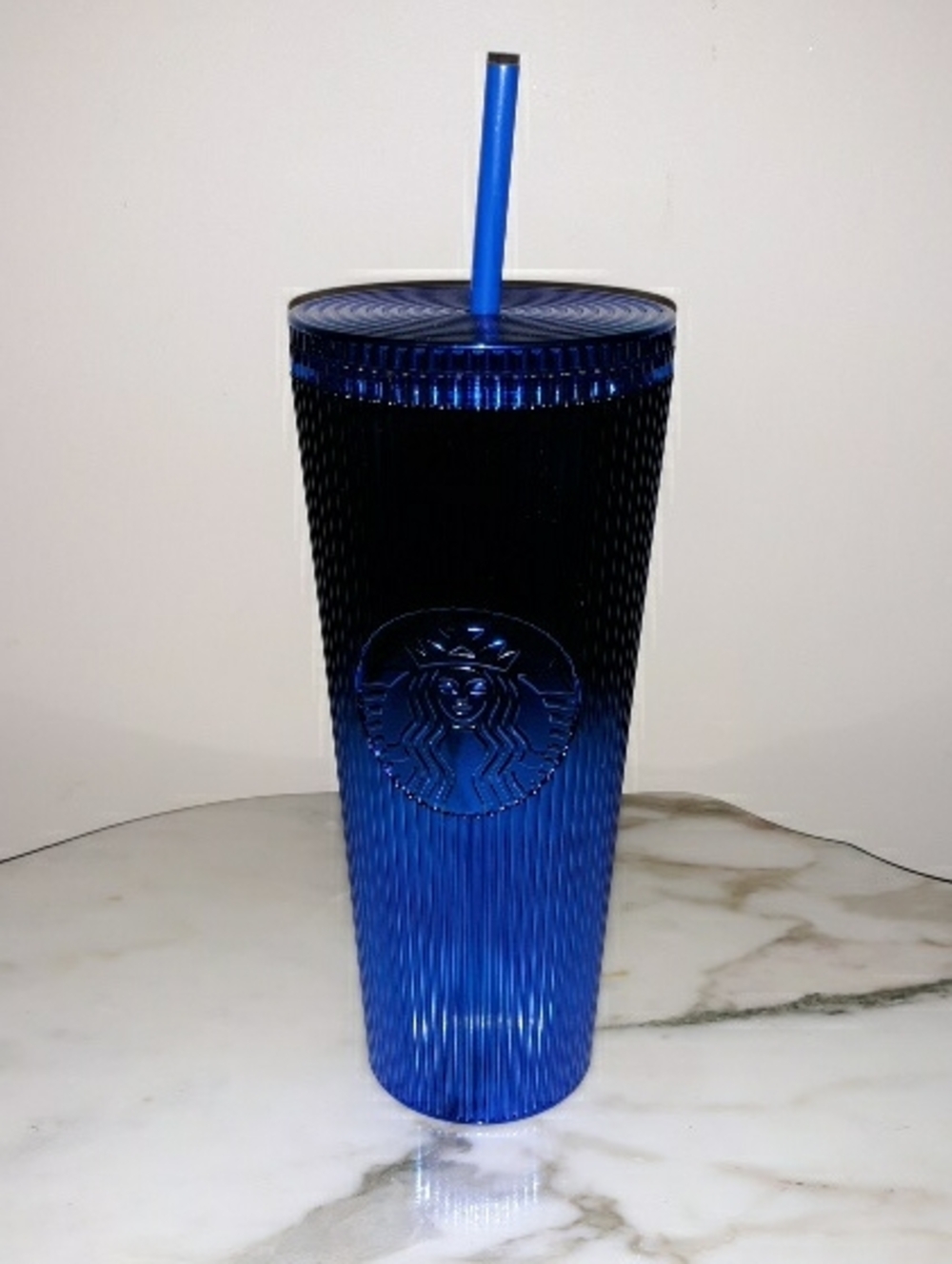Starbucks 2023 Royal Blue Metallic 24 fl oz. Cold Cup Tumbler